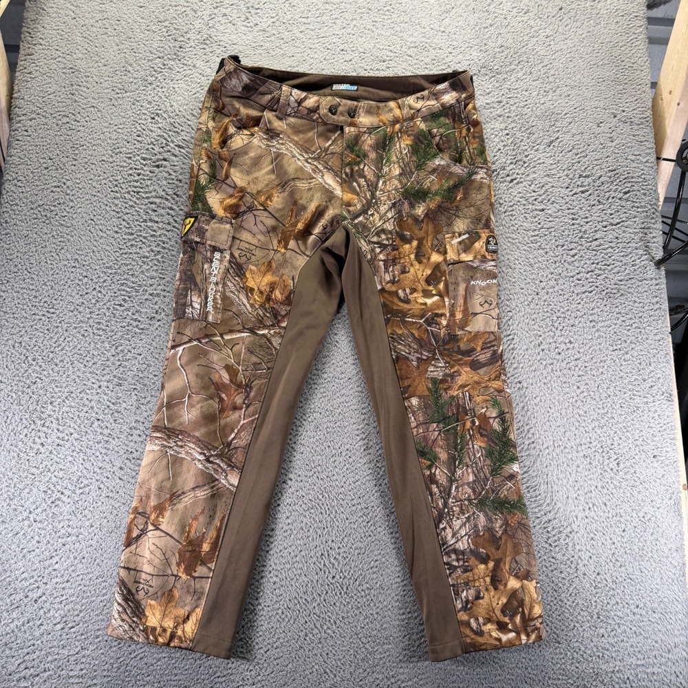 Scent Blocker Pant Mens XL Brown Polyester Camouflage Cargo Tapered Camping